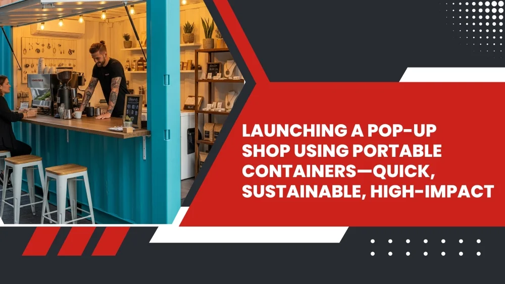 Launching a Pop-Up Shop Using Portable Containers—Quick, Sustainable, High-Impact
