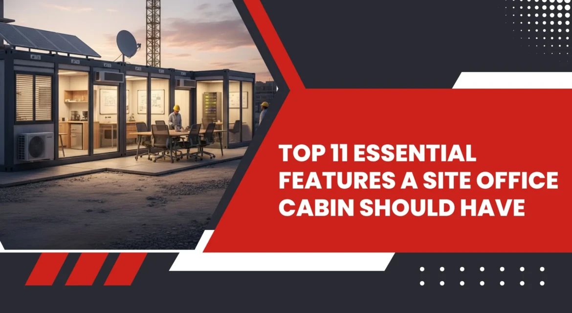 Essential Features A Site Office Cabin Should Have