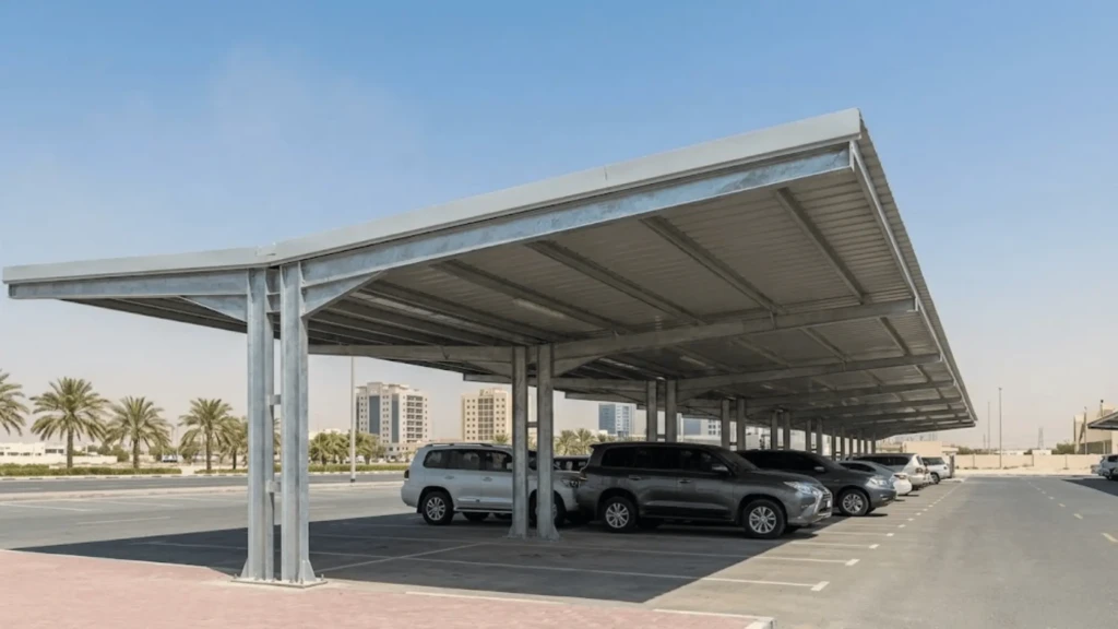 Steel Parking Sheds in UAE