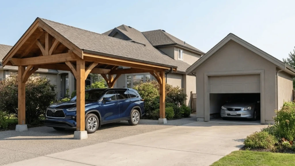 Permanent Parking Sheds