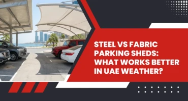 Steel vs Fabric Parking Sheds